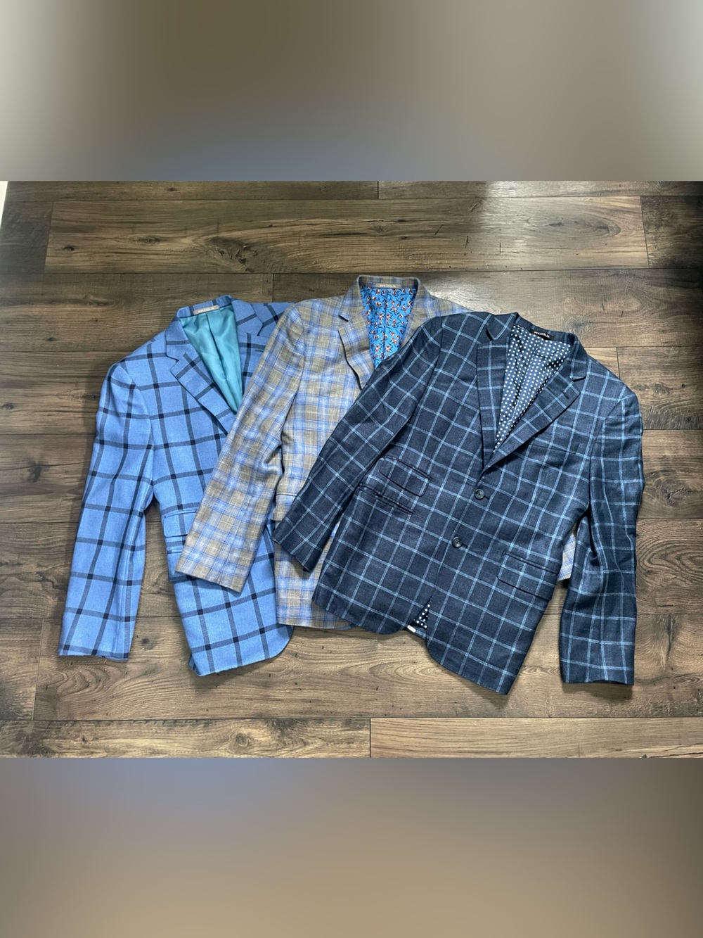 Custom Made In Lords HK Lot of 3 Blazers Loro Piana, Huddersfield, Cerruti 36/38